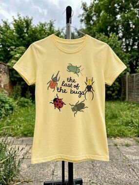The Last Of The Bugs Beetles Insects Graphic T-Shirt Gildan Cotton Women Tee